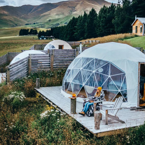 Portable Coody 3.6m Hexagon Aluminium Frame White Dome Garden Igloo <strong>Tent</strong> with Mini Balcony for Hotel Catering - Product Image 4