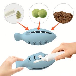 Fish-Shaped Silicone Catnip-Filled Boredom Buster Interactive Chew <b>Toy</b>-Eco-Friendly & Safe for <b>Cats</b> - Product Image 5