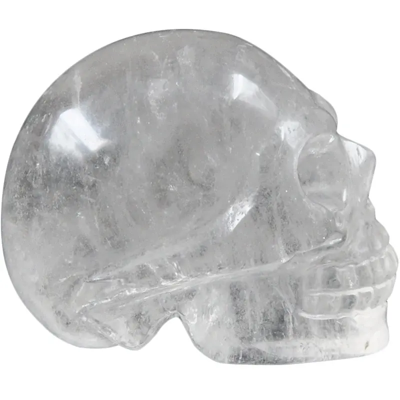 Factory Price Hand Carved Crystal Skulls Big Size Clear Quartz Skulls For Decoration