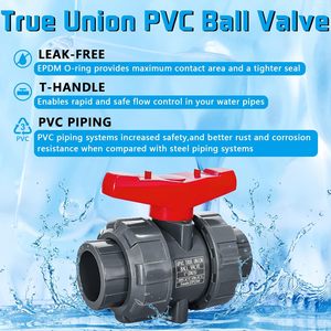 Vanne à boisseau sphérique en <span class=keywords><strong>PVC</strong></span> gris foncé à raccordement direct PN10/16 DIN ANSI pour conduites d'eau et de produits chimiques – Offre Spéciale - Product Image 4