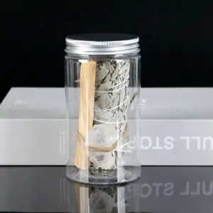 Wholesale Customized California White Sage Set With Peru Palo Santo Smudge Stick Crystal Quartz Stone Kit Incense PET Bottle
