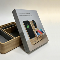 Boîte en carton ondulé personnalisée pour support d'iPhone/support de téléphone portable, boîte en papier ondulé imprimée pour accessoires électroniques, boîte d'emballage