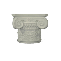 Capitel de Columna Romana de EPS, Espuma de Poliestireno con Superficie de Cemento, Ligero, Duradero, Impermeable, Decoración Exterior para Villas, Cornisa