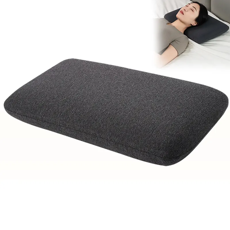 Almohada de espuma viscoelástica de rebote lento de pan suave japonés, almohada de protección de cuello individual para niños de doble hogar