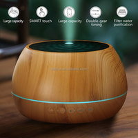 Humidificateur à ultrasons électrique diffuseur d'huiles essentielles d'aromathérapie de 1000ml avec haut-parleur et lumière LED pour usage domestique