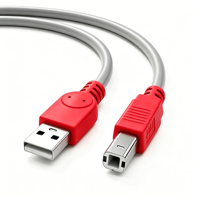 Cable de Impresora USB 2.0 de Alta Velocidad Qiulink, Macho A a Macho B, 480 Mbps, Cable de Datos para Escáner HP, Canon, Epson