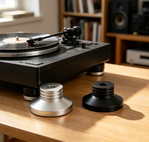 Pieds d'isolation pour tourne-disque en aluminium usiné CNC sur mesure, anodisés, anti-choc pour lecteur de disques vinyles HiFi - Product Image 6