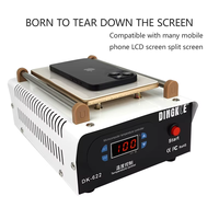 Machine de séparation d'écran tactile LCD 2-en-1 avec pompe à vide et plateforme chauffante de 7/14 pouces pour la réparation de tablettes et téléphones mobiles