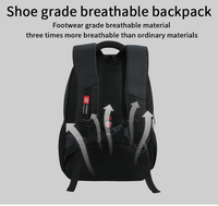 Sac à dos d'ordinateur en nylon imperméable personnalisé avec doublure en polyester fermeture à glissière pour les étudiants étui de voyage en plein air