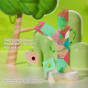 Haute Qualité Nouveau Macaron Magique Serpent 24 36 48 72 Blocs Règle Casse-tête Jouet Serpent Cube Fidget Jouet Twist Puzzle pour Enfants - Product Image 5