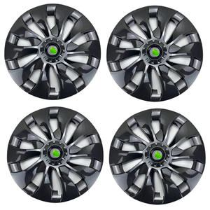 ปลอกหุ้ม4ชิ้นเส้นผ่านศูนย์กลางภายใน18นิ้วฝาครอบ ABS ฝาครอบล้อเทอร์ไบน์ครอบคลุม18กังหันสำหรับเทสลารุ่น<span class=keywords><strong>3</strong></span> - Product Image 2