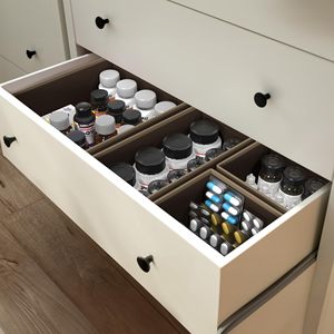 Lot de 6 organiseurs de vêtements pour bébé, organiseur de tiroir pour commode, organiseur de tiroir pliable en tissu pour vêtements de bébé, bacs de rangement pour placard - Product Image 5