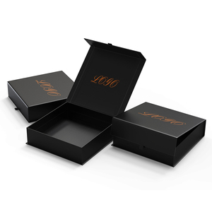 Custom Folding Sushi Packaging Cap Magnetic Closure <b>Gift</b> Mailing <b>Box</b> <b>Black</b> - Product Image 4