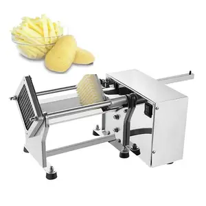 Nieuwste Chips Cutter Machinezigzag Industriële Aardappel Chips Snijmachine Aardappel Snijmachine Frietjes