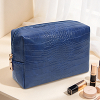 Trousse de Toilette Luxe Discret en Cuir Végétalien, Grande Trousse de Voyage Imperméable pour Hommes et Femmes, Organisateur de Cosmétiques, Cadeaux, Vente en Gros