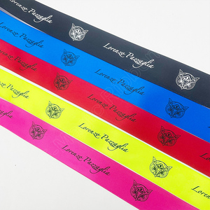Lazo de satén pre-hecho al por mayor <span class=keywords><strong>E</strong></span>-Magic, lazo de satén con logo personalizado impreso, lazo de satén para envolver regalos - Product Image 6