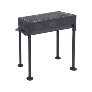 Barbecue au charbon de bois portable haut de gamme à deux zones, design compact et pliable avec structure en fer moderne pour le camping et les grillades en extérieur - Product Image 1