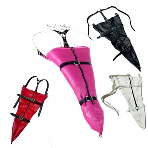 ถุงมือรัดรูปสีแดงอมม่วงแบบซิป รุ่นเซ็กซี่รัดมือ ถุงมือรัดรูปหนัง รัดมือแบบหนัง BDSM0165 - Product Image 1