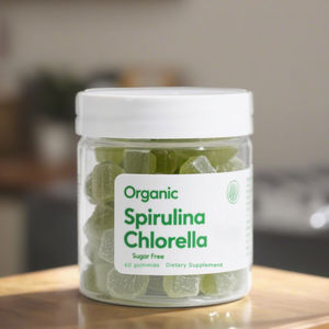 Etiqueta privada <span class=keywords><strong>Spirulina</strong></span> Chlorella Gummy Suplemento de beneficios para la salud <span class=keywords><strong>Spirulina</strong></span> orgánica Chlorella Gummies - Product Image 3