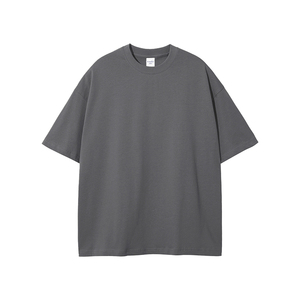 Camiseta al por Mayor 100% Algodón 230gsm, Camiseta de Alta Calidad para Hombre, Unisex, Hombros Caídos, Lisa, Talla Grande - Product Image 1