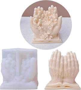 גדול jesus משפחה סיליקון נר עובש שרף יד עובש עבור קטיפת בטון גבס בטון ביצוע כלי עוגה - Product Image 2