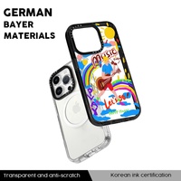 BUSTYLE - Nueva Funda Magnética para Teléfono con Carga Inalámbrica OEM, Diseño Personalizado y Moderno para Chicas, Compatible con 18, 17, Air, 16 Pro Max/15 Plus/14 AFYCOLOR