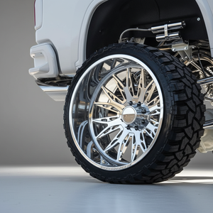 Jantes de voiture ForgeX Deep Dish polies forgées concaves 24-28X12-16 6x135/8x180 8x6.5/5.5/170 pour Sierra - Product Image 1