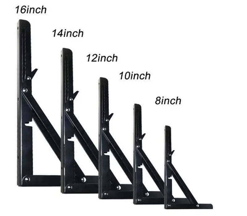 Staffa per mensola a L Hardware per scaffalature aperte fai-da-te per impieghi gravosi incluso staffe per mensole galleggianti a parete nera per impalcature metalliche in ferro rustico