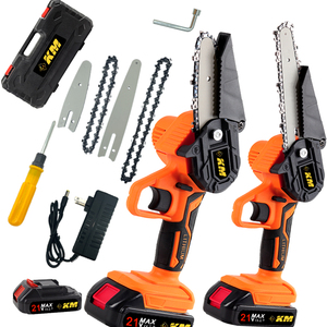 KM attrezzi da giardinaggio professionali 21V macchina da taglio per legno con <span class=keywords><strong>sega</strong></span> <span class=keywords><strong>a</strong></span> catena <span class=keywords><strong>a</strong></span> <span class=keywords><strong>batteria</strong></span> - Product Image 2