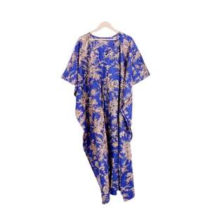 Caftán Maxi de Algodón de Alta Demanda, Caftán Floral Indio, Vestido Largo para Playa, Ropa de Dormir, Caftán Indio, Vestido Maxi - Product Image 6