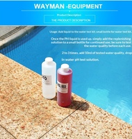 Solution de Recharge Liquide pour Tests d'Eau de Piscine, Solution de Recharge pour Tests de pH et de Chlore OTO pour Kit de Test d'Eau de Piscine