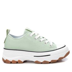 Zapatillas Donna de Lona Verde Menta con Plataforma, Zapatos Modernos de Moda para Mujer - Product Image 1