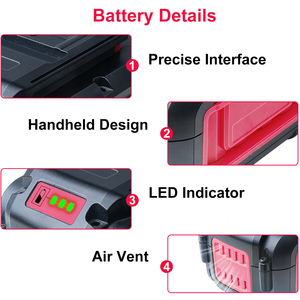 Bán buôn 4AH 5Ah 6Ah 7.5Ah Pin thay thế cho Dewalt 40V pin dcb406 dcb404 dcb407 công cụ điện tương thích dcb114 dcb116 - Product Image 3