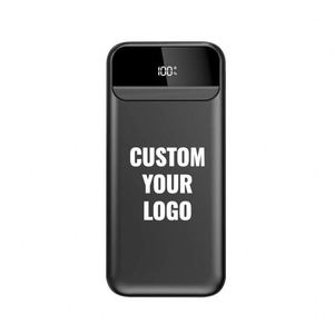 Batería Externa de Alta Capacidad de 10000 mAh con Logotipo Personalizado, con Doble USB Tipo-C y Micro USB para Teléfonos y Regalos Corporativos - Product Image 1