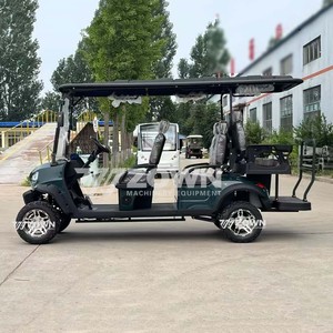 Carrito de golf eléctrico para 6 pasajeros con parabrisas transparente para turismo - Product Image 4