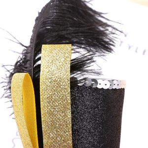 Conjunto de Disfraz de Director de Circo para Bebés y Niños, Corsé con Lentejuelas Rojas, Negras y Doradas, Diadema de Plumas, Traje para Niños Pequeños, Color y Talla Personalizables - Product Image 4