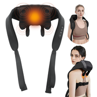 Masseur d'épaule Shiatsu 6D pour soulager la douleur des tissus profonds avec chaleur masseur de pétrissage sans fil pour le cou