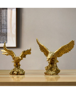 American Spreads Wings Aigle Résine Artisanat Spectacles Grande <span class=keywords><strong>Ambition</strong></span> Ouverture Cadeau Maison Armoire à Vin Ornements - Product Image 6