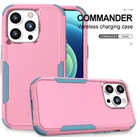 Coque de téléphone antichoc robuste 3-en-1 avec protection intégrale pour iPhone 17 16 15 14 13 12 11 XR XS 8 7 Plus
