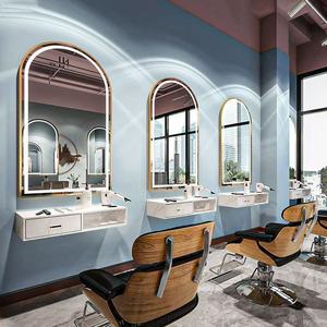 Miroir de salon de coiffure avec éclairage LED, station de coiffage - Product Image 3