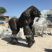 Statue en résine réaliste de Donkey Kong, grande taille, peinte à la main, populaire