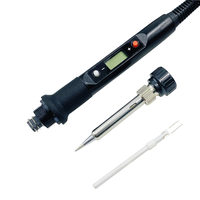 Kit de fer à souder électrique numérique 80W 110V/220V 908S, outil de soudage à température réglable, chauffage en céramique, pointes coniques