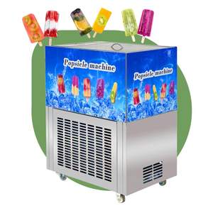2 18 Mold Engrave <b>Milk</b> Fruit Semi Automatic De Fabrication <b>Stick</b> Popsicle Machine / Ice Lolly Machine - Product Image 1