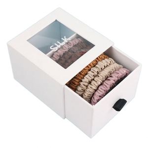 Scrunchies en Soie de Mûrier de Luxe Personnalisables avec Logo, Élastiques en Satin de Haute Qualité pour Cheveux, Accessoires pour Femmes - Product Image 1