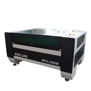 Máquina de grabado láser de CO2 automática de alta eficiencia RCL1309 para lámina de Metal acrílico plexiglás tela de vidrio cuero