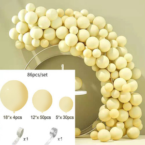 Juego de globos de guirnaldas de látex de color sólido para bodas, cumpleaños, decoraciones para fiestas de San Valentín - Product Image 5