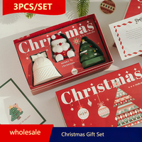 Lot de 3 bougies parfumées en forme de cloche de Noël (cire de soja et de paraffine) - Décoration de Noël pour la maison, cadeau