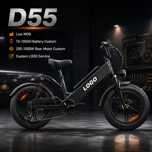 Bicicleta Eléctrica de Carga D55, 750W, 48V55Ah, Neumático Grueso de 20 Pulgadas, E-MTB, 240 km de Autonomía, Venta al Por Mayor de Fábrica OEM - Product Image 1
