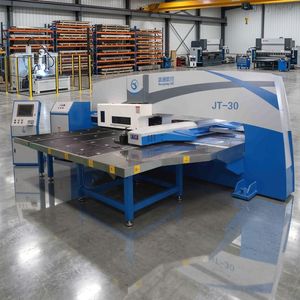 <span class=keywords><strong>Prensa</strong></span> Punzonadora Hidráulica Mecánica CNC STON 30T con Bomba <span class=keywords><strong>de</strong></span> Motor Automática para Estampado <span class=keywords><strong>de</strong></span> Chapa Metálica y Perforación <span class=keywords><strong>de</strong></span> Placas <span class=keywords><strong>de</strong></span> Acero - Product Image 1