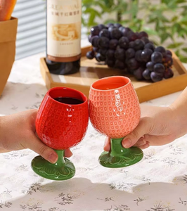 Copas de Vino y Tazas de Café de Cerámica Creativas - Gran Capacidad, Diseño Nórdico Portátil, Aptas para Vino/Café/Leche/Jugo, en Stock - Product Image 5